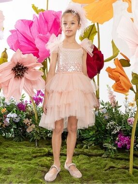 Tutu Du Monde Blush Pink Sequin Tulle Party Dress